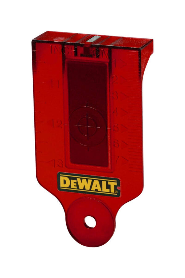 DeWALT Laser-Zielkarte DE0730-XJ rot - Zubehör für Laser mit roter Diode – Bild 2
