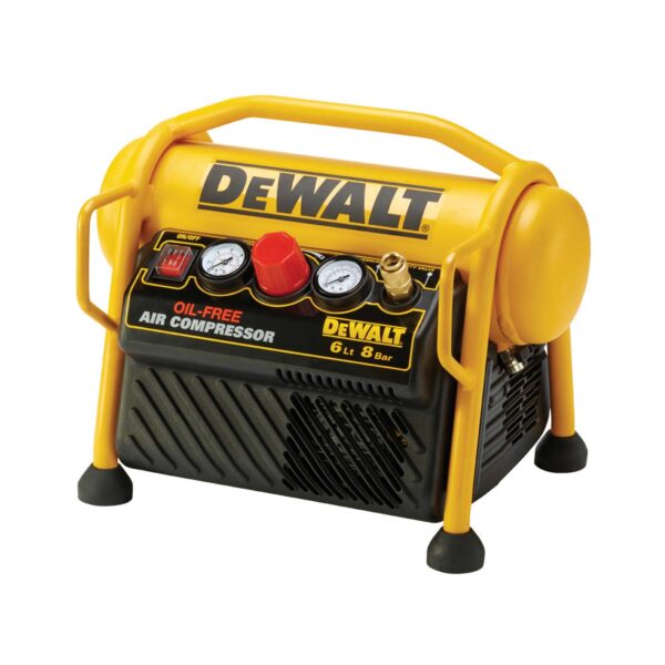 DeWALT Mobiler Kompressor DPC6MRC-QS 1,5 PS 6 L mobiler Kompressor mit hoher Leistung, besonders leichte Ausführung inkl. 5 Meter Druckluftschlauch – Bild 2