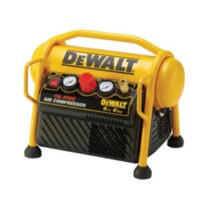 DeWALT Mobiler Kompressor DPC6MRC-QS 1,5 PS 6 L mobiler Kompressor mit hoher Leistung, besonders leichte Ausführung inkl. 5 Meter Druckluftschlauch
