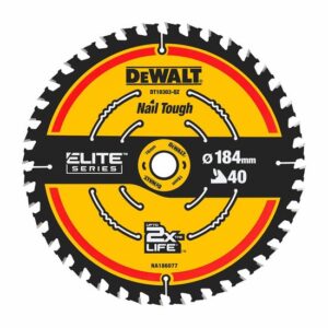 DeWALT Kreissägeblatt ELITEseries 184x16mm 24/40WZ, Handkreissägeblatt für Holz, Universalschnitte