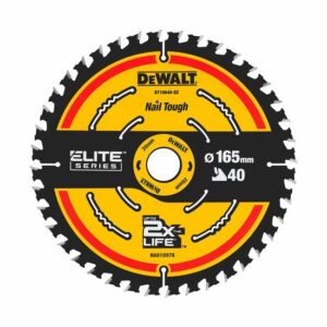 DeWALT Kreissägeblatt ELITEseries 165x20mm 24/40WZ, Handkreissägeblatt für Holz, Universalschnitte