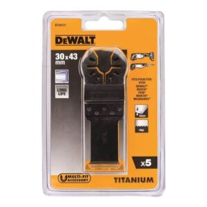 DeWALT Titan Metall-Sägeblatt DT20727-QZ 43 x 30mm, Multi-Tool Zubehör - 5 Stück