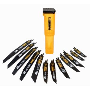 DeWALT Säbelsägeblatt-Set DT2441L-QZ Bi-Metall, Recipro, Sägeblatt, spezielle Zahngeometrie - 12-teilig