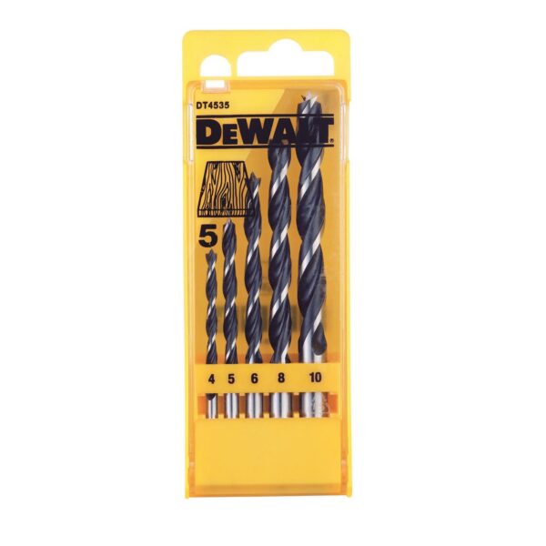 DeWALT DT4535-QZ CV-Holzspiralbohrer-Kassette 5 verschiedene Bohrer-Größen – Bild 2