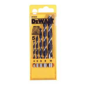 DeWALT DT4535-QZ CV-Holzspiralbohrer-Kassette 5 verschiedene Bohrer-Größen