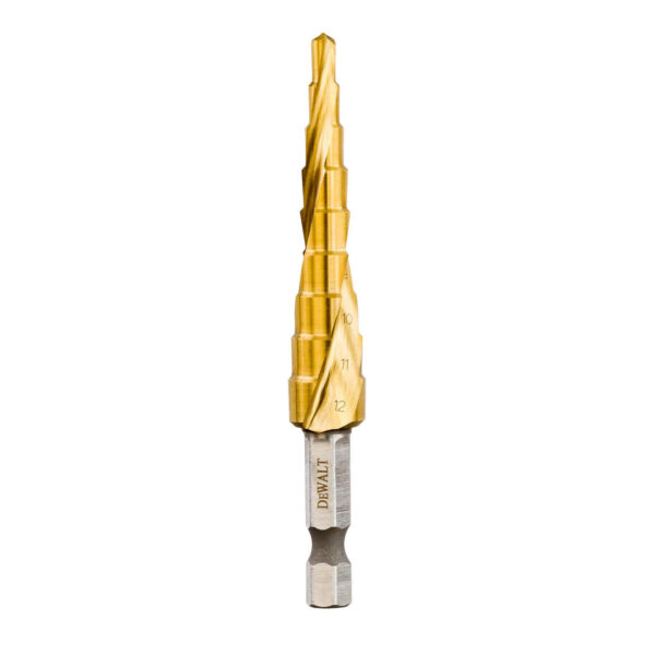 DeWALT Extrem Impact HSS-G Stufenbohrer - verschiedene Größen - für Baustahl, nicht eisenhaltige Metalle, Bleche u. Kunststoff – Bild 2