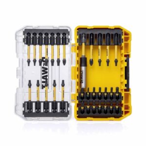 DeWALT Bit-Set schlagfest DT70745T-QZ 31-tlg. EXTREME FLEXTORQ Toughcase Schrauberbit-Set, Magnethalter mit Torsionszone