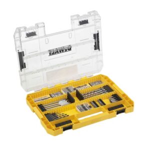 DeWALT Bit und Bohrer-Set DT70763-QZ inkl. Tough Case und Magnethalter, hohe Passgenauigkeit - 85-teilig