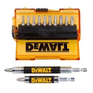 DeWALT Bit-Set DT71570, Philips, Pozidrive, Innensechsrund, Bithalter, T-STAK kompatibel, 14-teilig