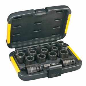 DeWALT Schlagschrauber Steckschlüssel-Set DT7506-QZ, Satz Schlagnüsse 17-teilig
