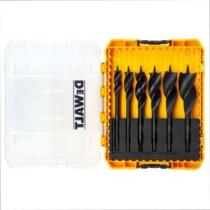 DeWALT Holzbohrer-Set DT90238-QZ 1/4" Sechskant-Schaft, TOUGH-Case kompatibel, 6-teilig