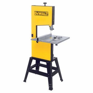 DeWALT Bandsäge DW876-QS 1000 Watt mit Sägeband - Sägetisch, Tischsäge im Set mit Zubehör