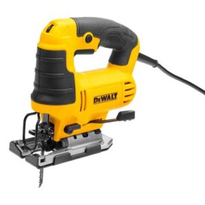 DEWALT DWE349-QS Pendelhub-Stichsäge 650W, Bügelstichsäge, Stichsäge für Holz, Alu, Stahl