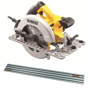 DeWALT Handkreissäge DWE576KR-QS 1600 W / 61 mm inkl. Führungsschiene 1500 mm, Kreissäge
