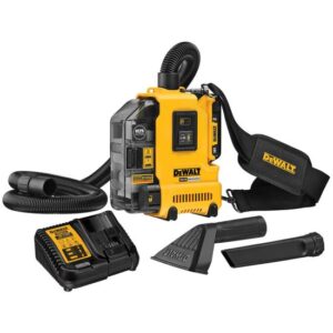 DeWALT Akku-Universalabsaugung DWH161D1 inkl. Saugschlauch, Filterbox, 2 Ah Akku, Ladegerät, Schultergurt, Gürtelclip, T-STAK-Box