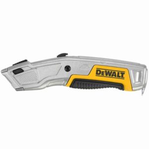 DeWALT Arbeitsmesser mit einziehbarer Klinge DWHT10054-0, Taschenmesser, Cutter, Hebel für Nägel und Klammern