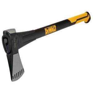 DeWALT EXOCORE Einspitz-Axt DWHT56032-0 Spalt-Axt, Beil, mit Hohlschaft, extra schlankes Kopfdesign, 1,5kg