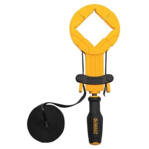 DeWALT Nylon Bandzwinge 4,5m DWHT83839-0, Rahmenspanner, Bandspanner, ergonomischer Quad-Lobe Griff, 454kg Spannkraft