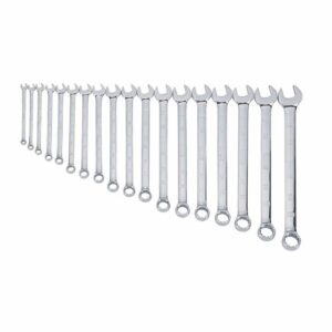 DeWALT Ring-Maulschlüssel Set, Maulschlüssel, Ringschlüssel, 15 Grad abgewinkelt, ISO 3318, DIN 3113,18-teilig, 7-24 mm