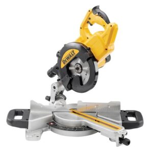 DeWALT Paneelsäge DWS773-QS elektrisch 216 mm, kabelgebundene Ausführung + Zubehör Set mit Sägeblatt und mehr 1300 Watt / 230 Volt