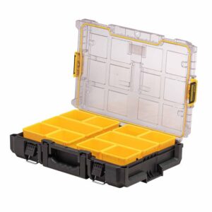 DeWALT TOUGHSYSTEM 2.0 DS100 Box, TOUGHSYSTEM 1.0 kompatibel, 10 Behälter, Werkzeugkiste, Aufbewahrung, IP65