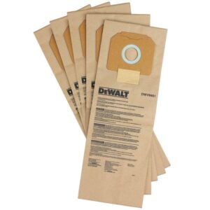 DeWALT Papier-Staubbeutel DWV9401-XJ - Staubsaugerbeutel für DWV902L oder DWV902M - 5 Stück