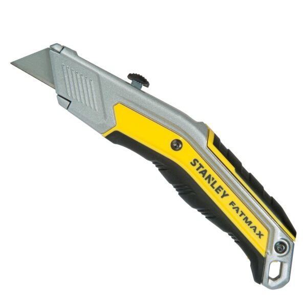 Stanley FatMax FMHT0-10288 Messer EXO mit einziehbarer Klinge - InterLock, Verbindung der Griffschalen für sicheren Halt inkl. 5 Klingen – Bild 2