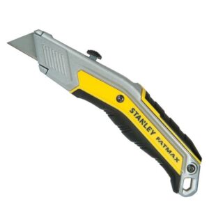 Stanley FatMax FMHT0-10288 Messer EXO mit einziehbarer Klinge - InterLock, Verbindung der Griffschalen für sicheren Halt inkl. 5 Klingen