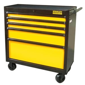 STANLEY FATMAX FMHT0-74027 Werkstattwagen mit 5 Schubladen - verschließbarer Werkzeugwagen auf Rollen - Gesamtbelastbarkeit bis 635 kg
