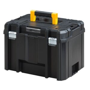 STANLEY FatMax Tiefe Werkzeugbox FMST1-71971 TSTAK VI mit Werkzeugtrage - Robuste Transportbox mit 23 Liter Volumen