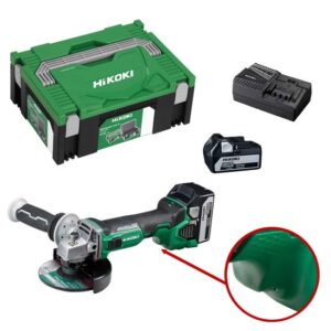 HiKOKI Akku-Winkelschleifer G18DBBVLWQZ 18V, 2x Akku 5Ah, Trennschleifer Ø 125mm