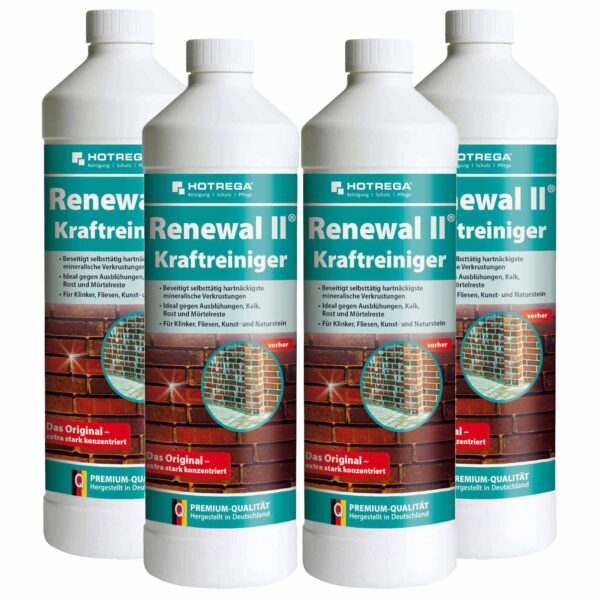 HOTREGA Renewal II Kraftreiniger 1 Liter - Steinreiniger Profi Konzentrat - für bis zu 100 m² – Bild 2