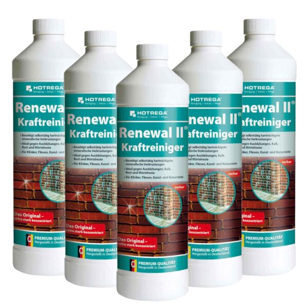 HOTREGA Renewal II Kraftreiniger 1 Liter - Steinreiniger Profi Konzentrat - für bis zu 100 m² – Bild 2
