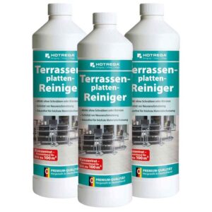 HOTREGA Terrassenplatten Reiniger Konzentrat 1 Liter - Reinigung für Terrasse und Balkon - Schutz vor Neuverschmutzung