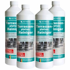 HOTREGA Terrassenplatten Reiniger Konzentrat 1 Liter - Reinigung für Terrasse und Balkon - Schutz vor Neuverschmutzung