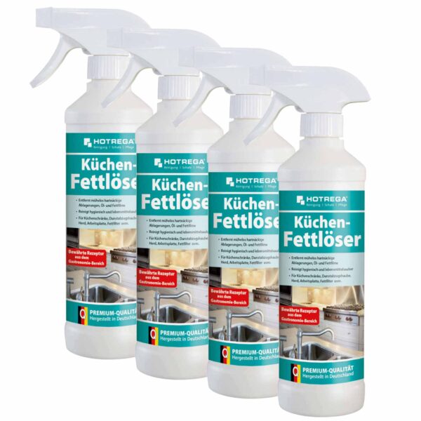 HOTREGA Küchen Fettlöser 500ml - Fettreiniger, Küchenreiniger, Fettentferner, Arbeitsplattenreinger, Herdreiniger – Bild 2