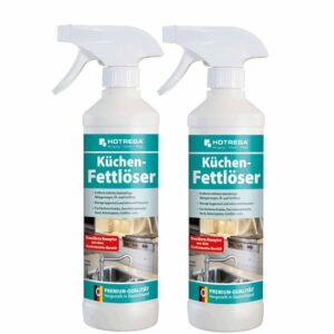 HOTREGA Küchen Fettlöser 500ml - Fettreiniger, Küchenreiniger, Fettentferner, Arbeitsplattenreinger, Herdreiniger