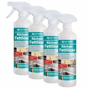 HOTREGA Küchen Fettlöser 500ml - Fettreiniger, Küchenreiniger, Fettentferner, Arbeitsplattenreinger, Herdreiniger