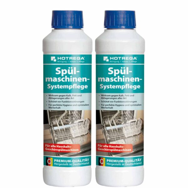 HOTREGA Spülmaschinenreiniger Spülmaschinen Systempflege 250 ml - Entkalker, Pflege, Spülmaschinenpflege – Bild 2