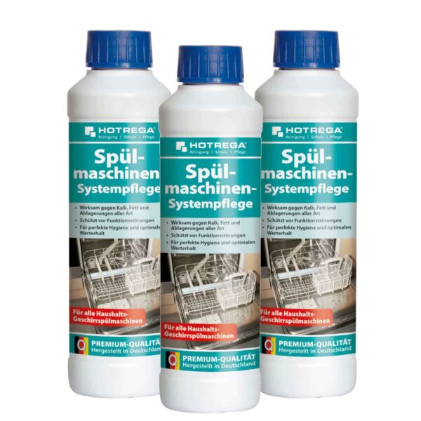 HOTREGA Spülmaschinenreiniger Spülmaschinen Systempflege 250 ml - Entkalker, Pflege, Spülmaschinenpflege – Bild 2