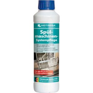 HOTREGA Spülmaschinenreiniger Spülmaschinen Systempflege 250 ml, Entkalker, Pflege