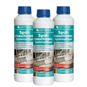 HOTREGA Spülmaschinenreiniger Spülmaschinen Systempflege 250 ml - Entkalker, Pflege, Spülmaschinenpflege