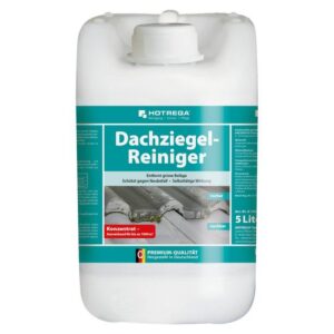 HOTREGA Dachziegel-Reiniger Konzentrat 5 Liter, Grünspan Entferner, Grünbelagentferner, wirkt selbsttätig