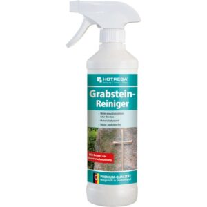 HOTREGA Grabstein Reiniger 500 ml - Grabreiniger, Steinreiniger, Natursteinreiniger, Grünbelagentferner, Marmorreiniger