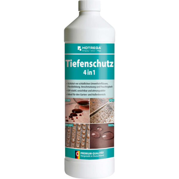 HOTREGA Tiefenschutz Imprägnierung 4in1 1 Liter, Holz, WPC, Stein, Textil - lösemittelfrei – Bild 2