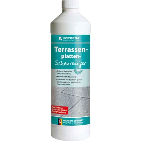 HOTREGA Terrassenplatten Schonreiniger 1 Liter - Materialschonendes Konzentrat – Bild 2
