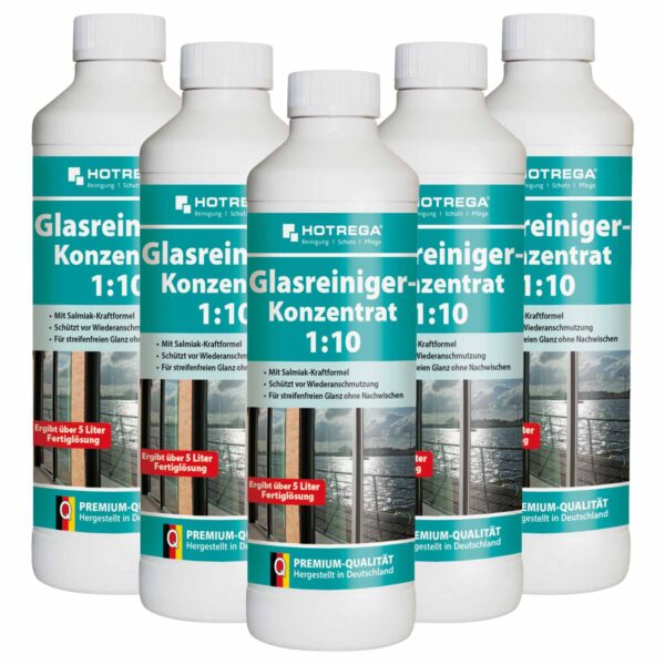 HOTREGA Glasreiniger 1:10 Konzentrat 500ml, Reinigung Glasflächen, Reiniger Glas – Bild 2