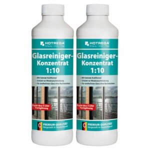 HOTREGA Glasreiniger 1:10 Konzentrat 500ml, Reinigung Glasflächen, Reiniger Glas