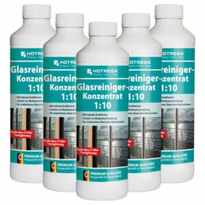 HOTREGA Glasreiniger 1:10 Konzentrat 500ml, Reinigung Glasflächen, Reiniger Glas