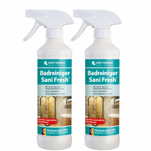 HOTREGA Badreiniger Sani Fresh 500 ml - Fliesenreiniger, Sanitärreiniger, Armaturenreiniger – Bild 2